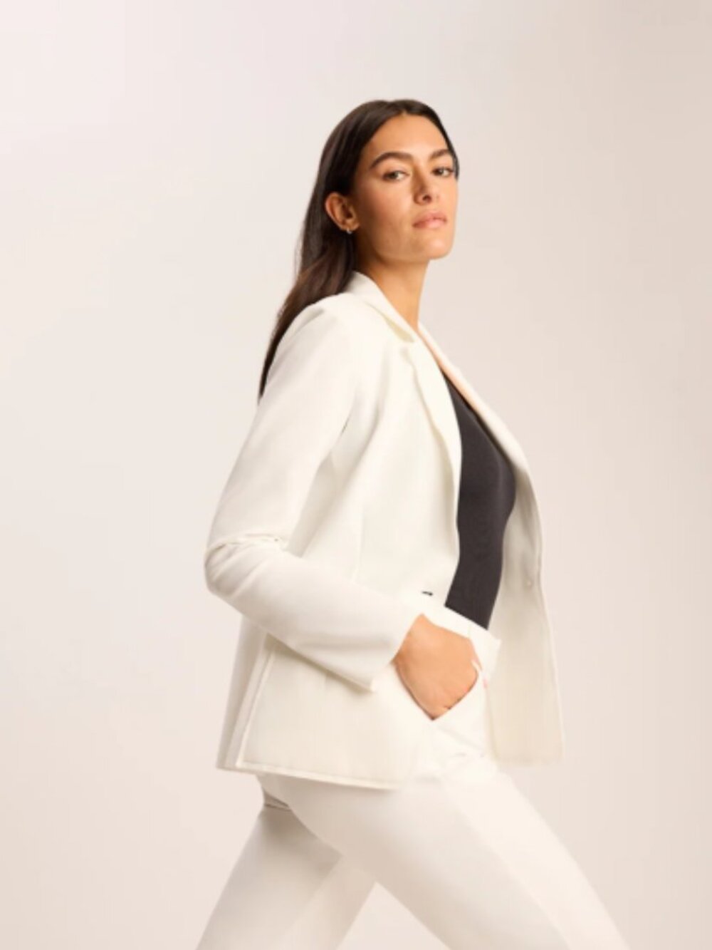 NEW Commando Neoprene CEO Blazer in White Sz XS